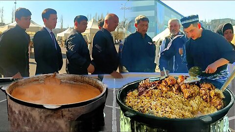 Nowruz holiday in Tashkent. Halim, Sumalak, Osh were prepared in 10 pots. 2023