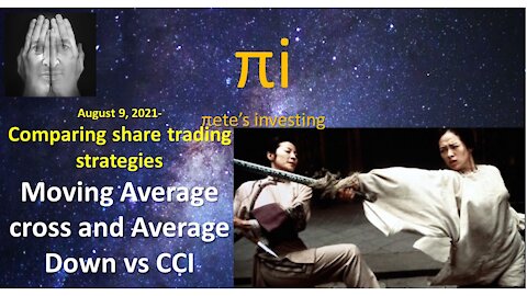 Comparing share trading strategies Moving Average cross and Average Down vs CCI.