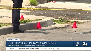 17-year-old shot by Baltimore Police Thursday afternoon