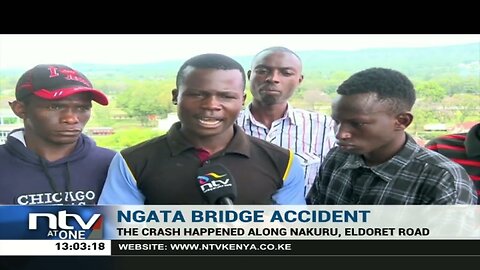 Three people die in a road crash along the Nakuru-Eldoret Highway