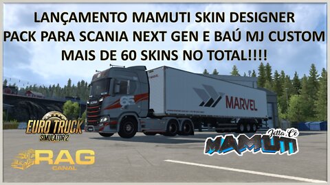Lançamento: Pack de Skins Mamuti para Scania Next Gen e Baú MJ Custom