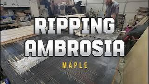 Ripping Ambrosia Maple Boards On The CRAFTEX CX212 Table Saw
