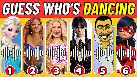 Guess Who's Dancing ?Royalty Family,Salish Matter,Rebecca zamolo,Barbie,Disney princess,Grimace