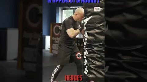 Heroes Training Center | Kickboxing & MMA "How To Double Up" Hook & Hook & Uppercut & Round 1#Shorts