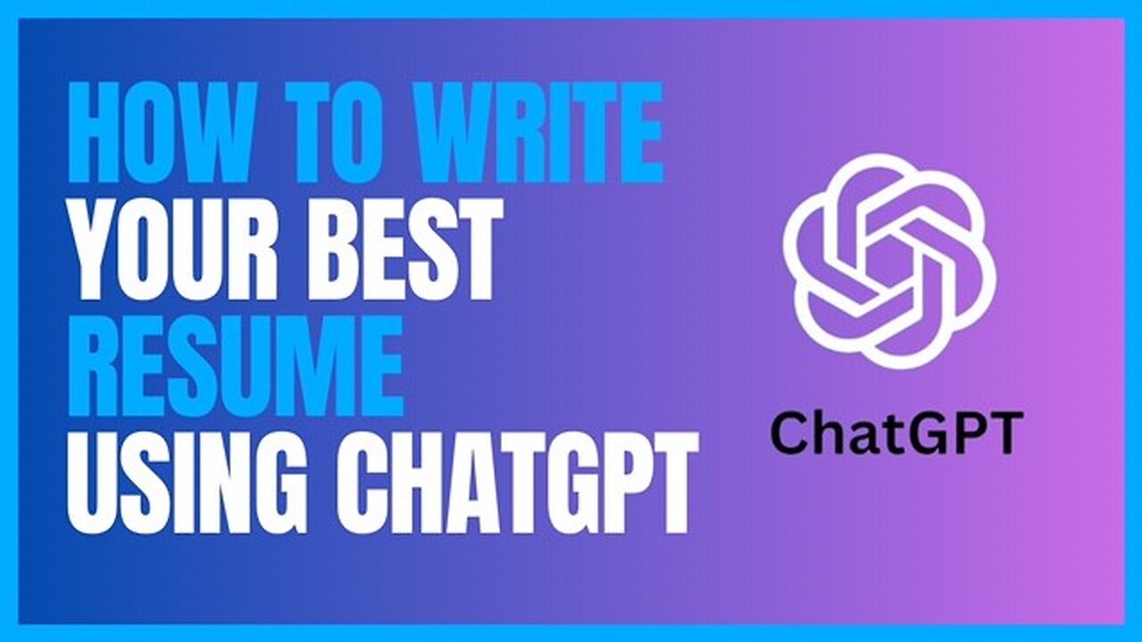 How to write a Resume using ChatGPT