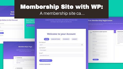 Membership Site with WP: