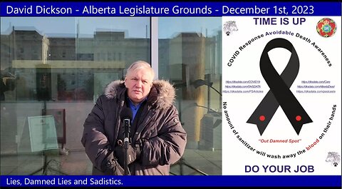 David Dickson - Alberta Legislature Grounds - December 1st, 2023