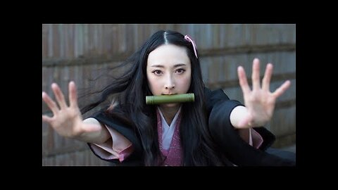 Kimetsu no Yaiba (Demon Slayer) Nezuko Cosplay - Retro-Kimono Rental Studio Hinagiku Yanesen - Tokyo