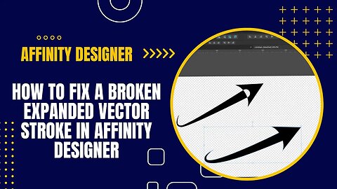 How to Fix a Broken Expanded Vector Stroke in Affinity Designer