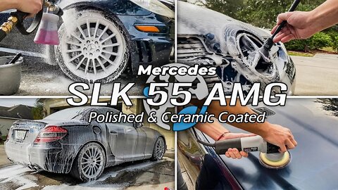 Mercedes SLK 55 AMG | Polish & Ceramic Coated! | This Color IS SO NICE! THE GLOSS!!