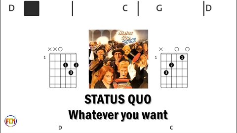 STATUS QUO Whatever you want - (Chords & Lyrics like a Karaoke) HD