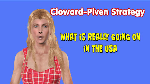 What we see is inpart product Cloward-Piven Strategy