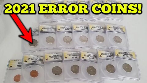 NEW ERROR Coins FOUND and Graded! 2021 Quarter Errors Worth Money!