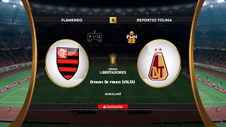 Libertadores 2022 - Flamengo x Tolima | Oitavas de finais (VOLTA) | FIFA 22 SIMULAÇÃO