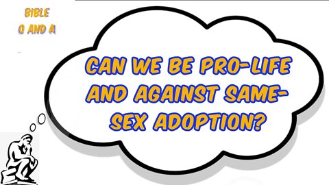 Can we be Pro-Life and Against Same-Sex Adoption?