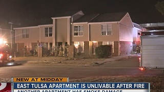 Several people displaced after overnight apartment fire