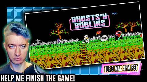 24-Hour Live Stream Playing "GHOSTS 'N' GOBLINS" On the NES 🤯 Can We Finish In 24 Hours? [NO SLEEP]