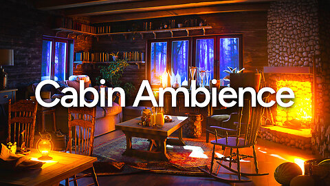 RAIN AND THUNDER - Cozy Cabin Ambience
