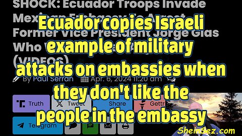 Ecuador copies Israeli policy of attacking embassies-495