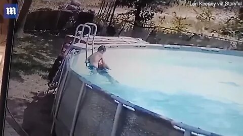 boy rescues mom from seizure while in pool