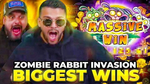 OUR BIGGEST WINS EVER ON ZOMBIE RABBIT INVASION! 🎰 💰