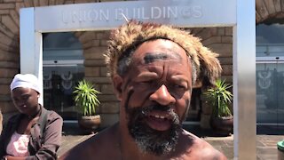'The rightful owners of the land', the Khoisan are back at Union Buildings (Jfw)