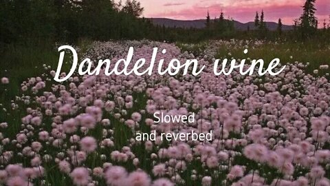 Dandelion wine - Gregory Alan Isakov (slowed +reverbed), I am in a field of Dandelion + lyrics below