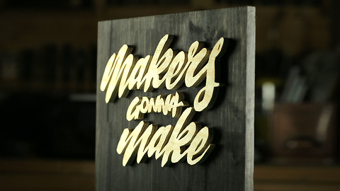 DIY Hand Lettering Wooden Sign - Home Decor and perfect gift Idea. Oddly Satisfying.