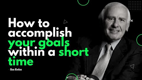 Productivity Hack | Accomplish more in a short time by using this strategy | Jim Rohn Motivation