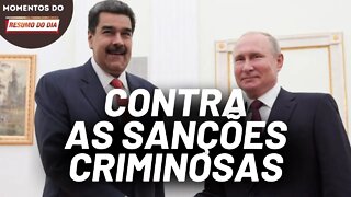 Nicolás Maduro condena as sanções à Rússia | Momentos