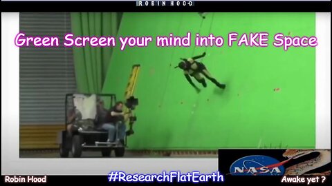 Green Screen your mind into FAKE Space over a Flat Earth