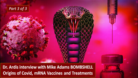 Part 3 of 3 - Mike Adams with Dr. Bryan Ardis BOMBSHELL Origins of Covid, mRNA vaccines & Treatment