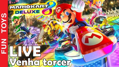 LIVE de Mario Kart 8 Deluxe com QUATRO JOGADORES! Venha torcer para seu piloto favorito!!!