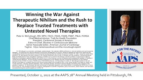 Winning the War Against Therapeutic Nihilism & Trusted Treatments vs Untested Novel Therapies