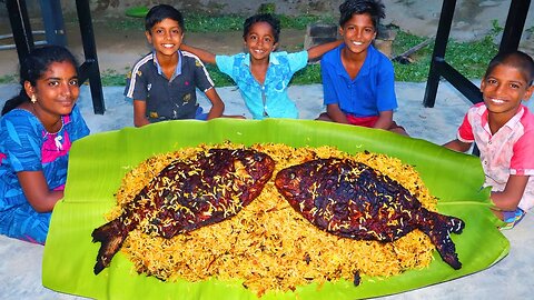 KING of FISH BIRYANI | Whole Fish Biryani Cooking and Eating in Village | Village Fun Cooking