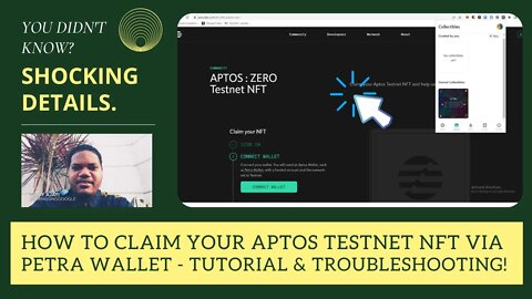 How To Claim Your Aptos Testnet NFT Via Petra Wallet - Tutorial & Troubleshooting!