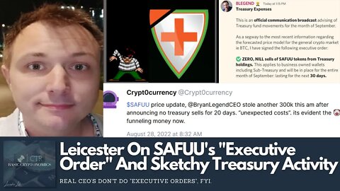 Leicester On SAFUU's "Executive Order" And Sketchy Treasury Activity