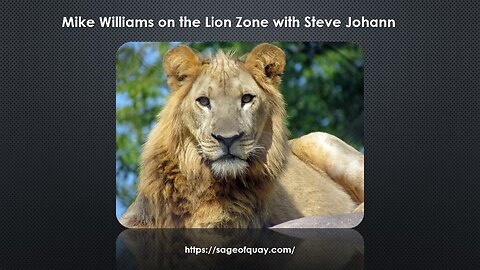 Sage of Quay® - Mike Williams on the Lion Zone with Steve Johann (Jan 2024)