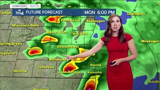 Showers likely Monday evening