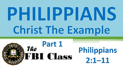Philippians 0051 Christ the Example