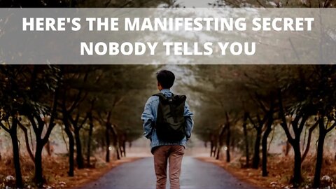 Here is the manifesting secret nobody tells you! #shorts