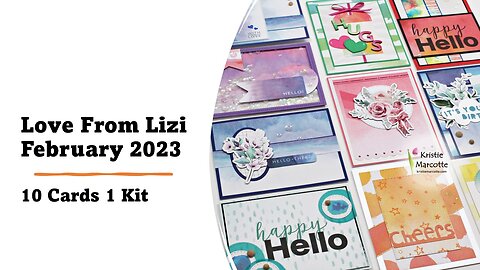 Love From Lizi | February 2023 card kit | 10 Cards 1 Kit