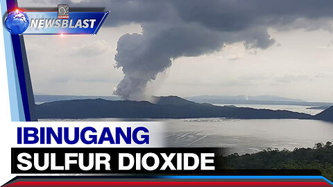 Dami ng sulfur dioxide na ibinubuga ng Taal Volcano, bumaba −PHIVOLCS