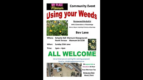 Using Your Weeds - My Place Mannum