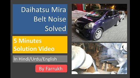 Daihatsu Mira ES | Belt Change | Generator Belt Noise | Belt Noise Problem | Daihatsu Mira ES Parts