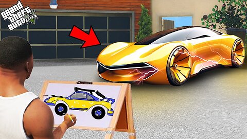 Franklin Find The Most Powerful & Fastest God Car Ever Using Magical Painting In Gta V_2
