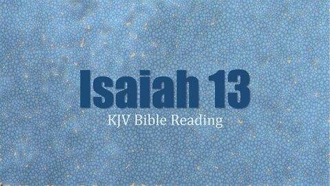 "Isaiah 13, Pt 2: A Prophetic Reading [April 15, 2021] [A Focus On Judgement For America]