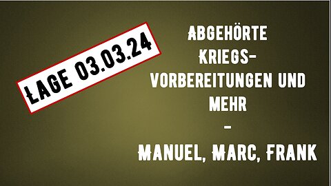 Lage Spezial ab ca. 16:00 Uhr Live mit Manuel und Marc