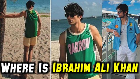 Ibrahim Ali Khan Enjoying Vacations at Miami Beach