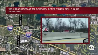 Westbound I-96 near Milford Road to remain closed until Tuesday for crash cleanup